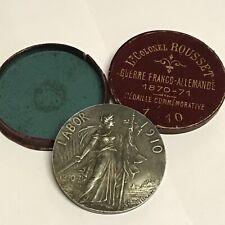 Médaille bronze argenté Guerre Franco Allemande 1870 71 Lt Colonel Rousset