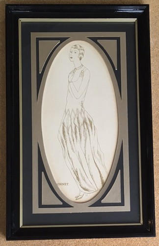 Estampe originale art déco - estampe,