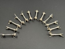 Lot de 12 porte-couteaux Animaux en Métal Argenté Style Gallia / Rabier
