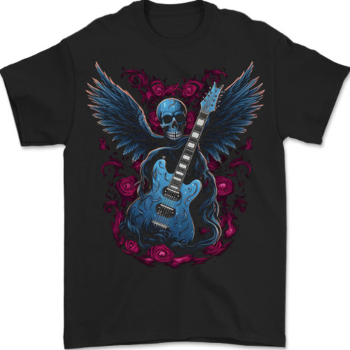 Shirt homme skull guitare - t-shirt, de