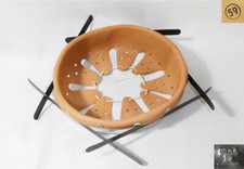 Сerclage feuillard d'aluminium, cuir brun clair casque allemand WWII taille 59