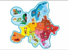 Magnets Brossard Savane - Carte de l'Europe - Au choix ou à l'unité