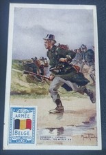 Chromo Chocolat d'Annecy Armée Belge Carabinier