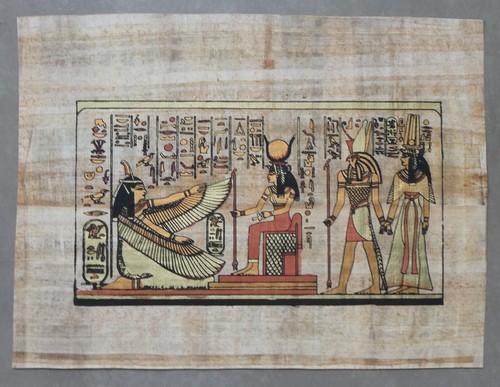 Tableau papyrus égyptien avec - tableau,