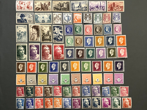 Timbre france collection - france,