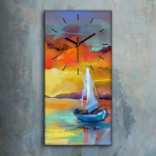 Horloge décorative sur toile