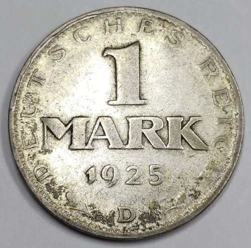Monnaie argent mark 1925 d - mark,