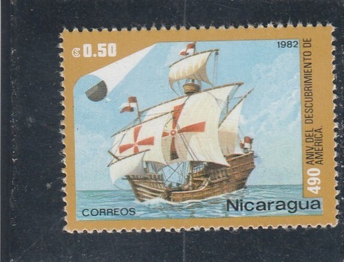 L7076 nicaragua timbre n - l7076,