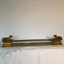 BARRE DE FOYER EN BRONZE DECOR DE LEVRIER   19 EME SIECLE INV X