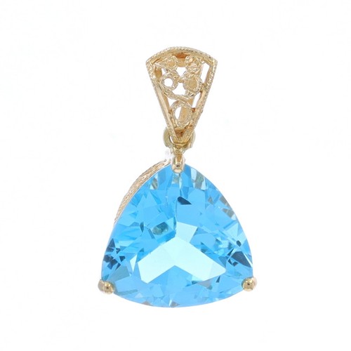 Pendentif solitaire topaze - pendentif,