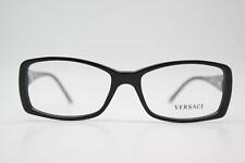 Lunettes Vintage Versace 3131 Noires Marron Or Argent Écaille Monture