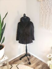 Esther Wolf Houston Mink Fur Coat Chocolate Brown Sz Medium