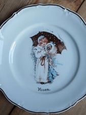 Assiette/Porcelaine/Diamètre 24 cm/"Hiver"/Winterling Bavaria Germany/Vintage 