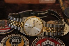 Seiko Watch Gold Silver Two