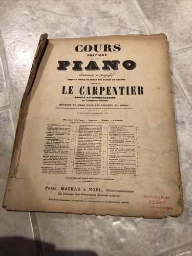 Carpentier adolphe cours - le,