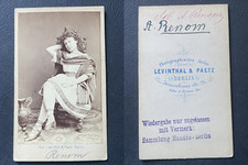 Levinthal & Paetz, Berlin, Renom, actrice vintage cdv albumen print,  CDV, tir