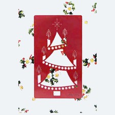 POCHOIR STENCIL METAL SAPIN DE NOEL SPECIAL GAUFRAGE BRODERIE PERGAMANO 