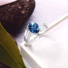 Bague Solitaire Tourmaline