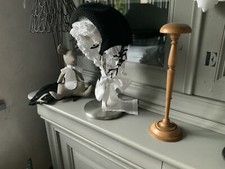 Ancien Porte Chapeau Présentoir de Magasin Bois Patiné Napoleon lll