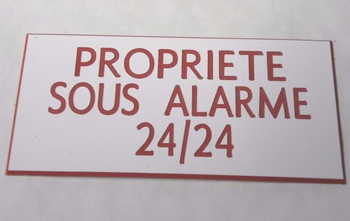 Plaque gravée propriete - propriete, sous