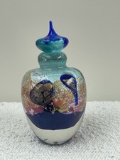 Ancien flacon en verre signé de maitre verrier DLG Jean Claude Novaro