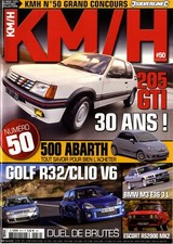 KM/H n°50 03/2014 205 GTI GOLF R32-CLIO V6 BMW M3 E36 ESCORT RS2000 500 ABARTH