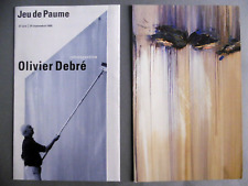 OLIVIER DEBRÉ Carton Exposition + Dépliant Rétrospective 1995 JEU DE PAUME