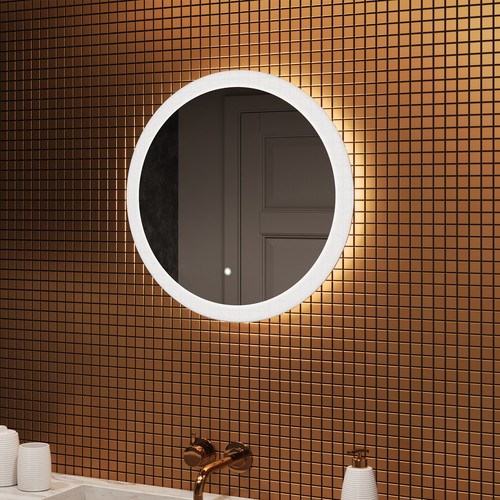 Rond mural miroir salle - rond,