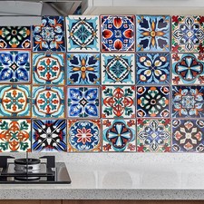 Autocollants carrelage marocain design int??rieur maison r??novation maison coff