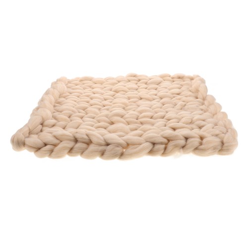 Plaid tricot grosse maille - plaid,
