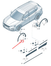 Cache-roue avant gauche SEAT