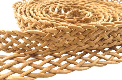 Corde cuir tressée - cuir,
