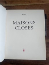 MAISONS CLOSES -ROMI-1958 ART LITTERATURE MOEURS PROSTITUTION Numéroté