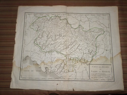 Carte antique rare nord est - carte,