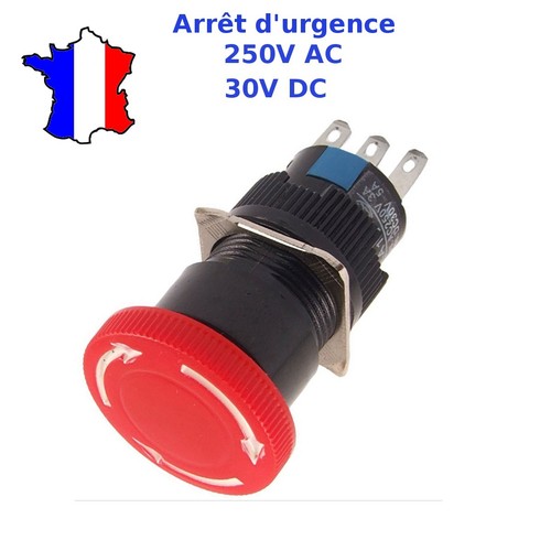 Bouton arrêt urgence - d'arrêt, d'urgence