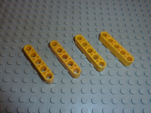 Lego technic yellow beam 5 - 4,