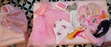 BARBIE VINTAGE LOT VÊTEMENTS ET ACCESSOIRES +SAC