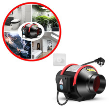 Extracteur d'Air 100mm 310m³/h pour Tente Culture Silencieux et Puissant