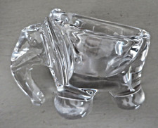 ELEPHANT EN CRISTAL DE LA CRISTALLERIE ART VANNES FRANCE