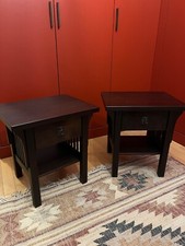 paire de chevets roche bobois bois wengé