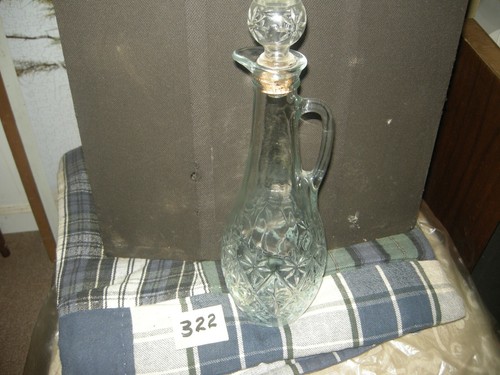 Vintage glass whiskey - , decanter