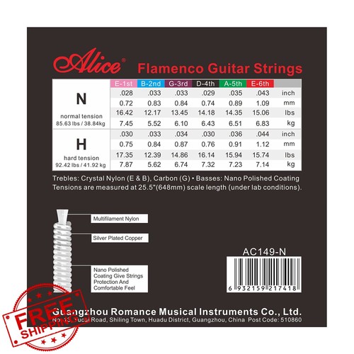 Alice flamenco guitar strings - alice,