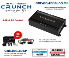 Amplificateur DSP Crunch CRE400.4DSP-ISO.M6 compatible avec Ford Mustang...