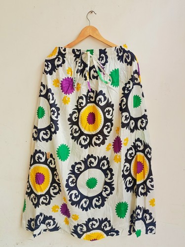 Jupe suzani blanc - indien, en