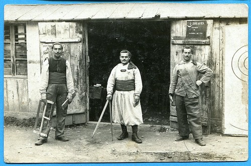 Cpa photo soldats 2 - :,