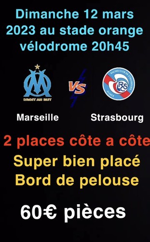 Billet match strasbourg - om,