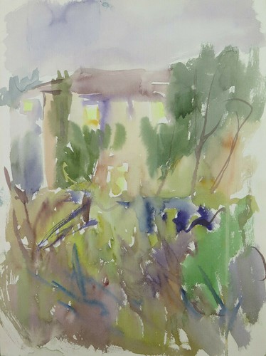 Ancien tableau aquarelle - ancien,