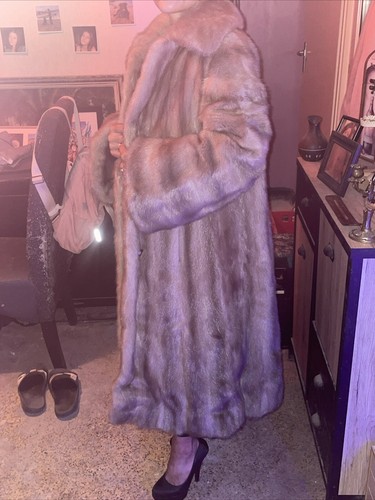 Manteau vrai fourrure vison - vrai,
