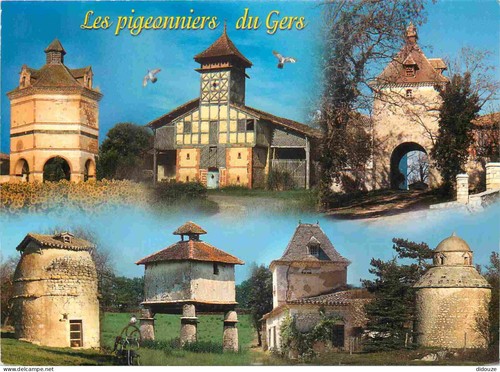 Carte postale pigeonniers - postale,