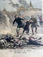 1891  CHINE - LES MASSACRES -